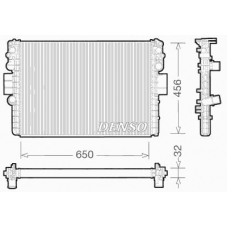 DRM12006 DENSO Радиатор, охлаждение двигателя