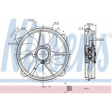 85669 NISSENS Вентилятор, охлаждение двигателя