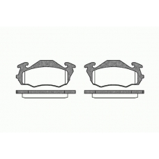 0623 00 KAWE Комплект тормозных колодок, дисковый тормоз