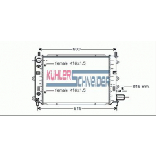 1808101 KUHLER SCHNEIDER Радиатор, охлаждение двигател