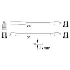 0 986 356 840 BOSCH Комплект проводов зажигания