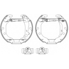 8DB 355 004-361 HELLA PAGID Комплект тормозных колодок