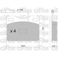 822-015-3 CIFAM Комплект тормозных колодок, дисковый тормоз