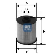 26.006.00 UFI Топливный фильтр