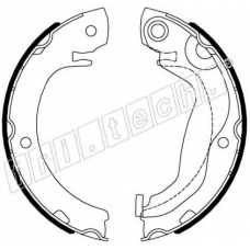 1115.338 fri.tech. Комплект тормозных колодок, стояночная тормозная с
