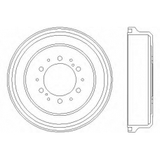 62925 PAGID Тормозной барабан