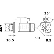 MS 370 MAHLE Стартер