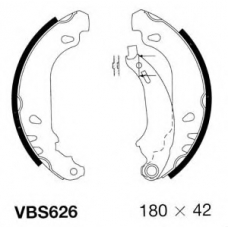 VBS626 MOTAQUIP Комплект тормозных колодок