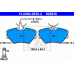 13.0460-2836.2 ATE Комплект тормозных колодок, дисковый тормоз