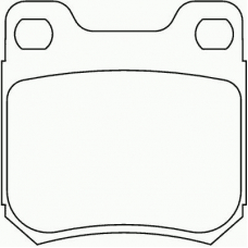 P 71 008 BREMBO Комплект тормозных колодок, дисковый тормоз
