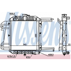 61580 NISSENS Радиатор, охлаждение двигателя