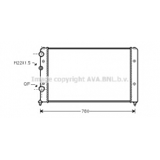 VWA2122 AVA Радиатор, охлаждение двигателя