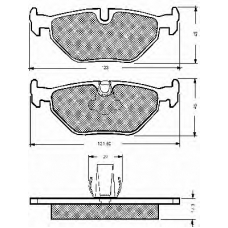 10670 BSF Комплект тормозных колодок, дисковый тормоз