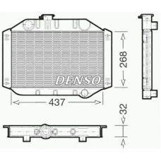 DRM10010 DENSO Радиатор, охлаждение двигателя