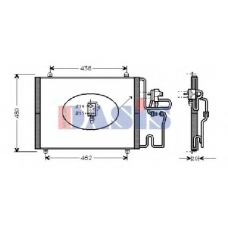 182008N AKS DASIS Конденсатор, кондиционер