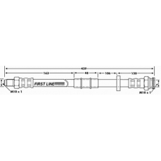 FBH6102 FIRST LINE Тормозной шланг