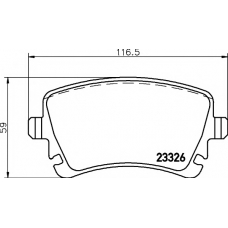 8DB 355 011-531 HELLA PAGID Комплект тормозных колодок, дисковый тормоз