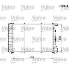 732444 VALEO Радиатор, охлаждение двигателя