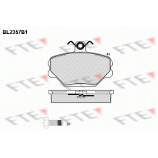 BL2357B1 FTE Комплект тормозных колодок, дисковый тормоз