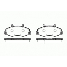 0391.02 REMSA Комплект тормозных колодок, дисковый тормоз