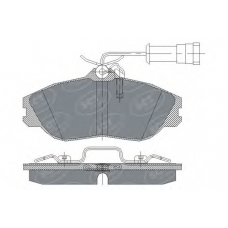 SP 234 PR SCT Комплект тормозных колодок, дисковый тормоз