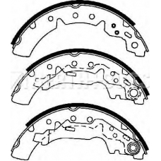 J3502070 NIPPARTS Комплект тормозных колодок
