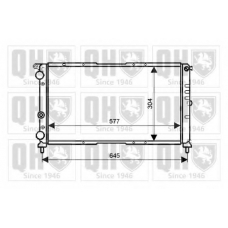 QER2135 QUINTON HAZELL Радиатор, охлаждение двигателя