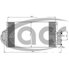 300524 ACR Конденсатор, кондиционер