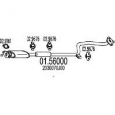 01.56000 MTS Средний глушитель выхлопных газов