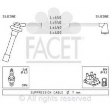 4.9699 FACET Комплект проводов зажигания