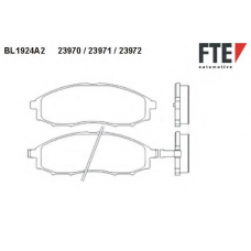 BL1924A2 FTE Комплект тормозных колодок, дисковый тормоз