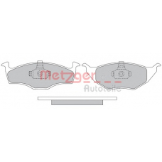 1170498 METZGER Комплект тормозных колодок, дисковый тормоз