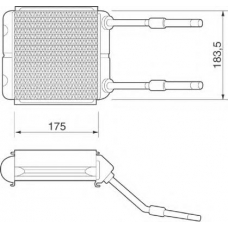 350218217000 MAGNETI MARELLI Теплообменник, отопление салона