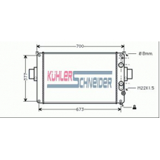 4105801 KUHLER SCHNEIDER Радиатор, охлаждение двигател