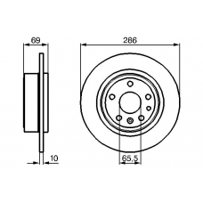 0 986 478 478 BOSCH Тормозной диск