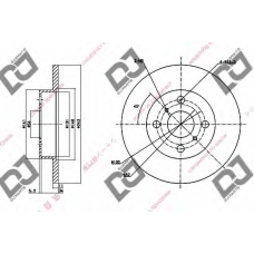 BD1268 DJ PARTS Тормозной диск