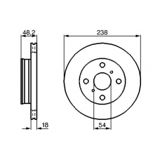 0 986 478 385 BOSCH Тормозной диск