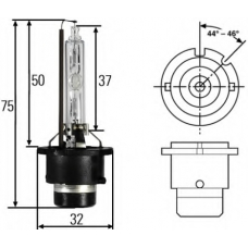 8GS 007 949-311 HELLA Лампа накаливания, основная фара