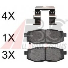 37670 OE ABS Комплект тормозных колодок, дисковый тормоз