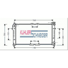 0209001 KUHLER SCHNEIDER Радиатор, охлаждение двигател