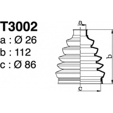 T3002 DEPA Комплект пылника, приводной вал