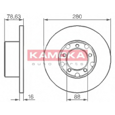 103190 KAMOKA Тормозной диск