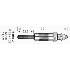 4454 NGK Свеча накаливания