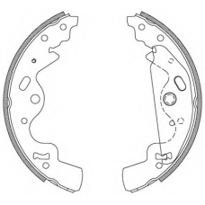 BSA2096.00 OPEN PARTS Комплект тормозных колодок