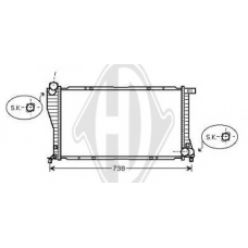 8102105 DIEDERICHS Радиатор, охлаждение двигателя