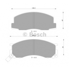 0 986 AB9 199 BOSCH Комплект тормозных колодок, дисковый тормоз