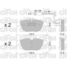 822-666-0K CIFAM Комплект тормозных колодок, дисковый тормоз