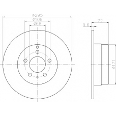 8DD 355 103-702 HELLA PAGID Тормозной диск