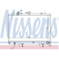 68157 NISSENS Радиатор, охлаждение двигателя