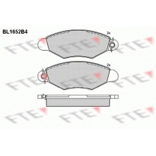 BL1652B4 FTE Комплект тормозных колодок, дисковый тормоз